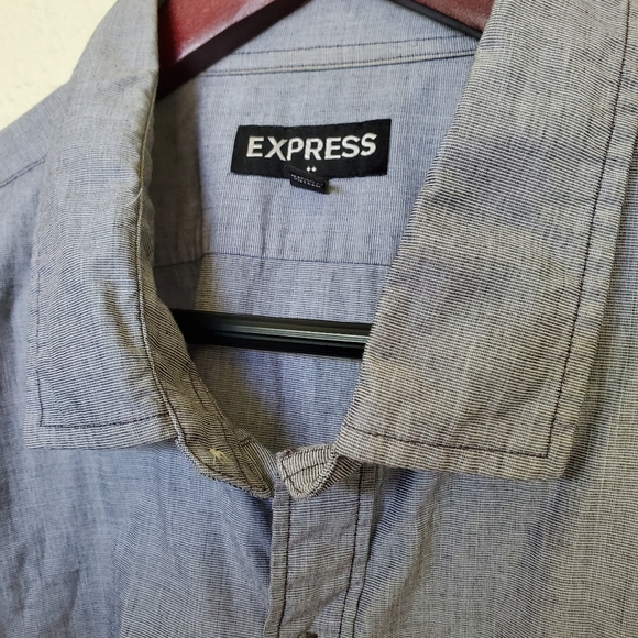 Men's gray XXL Express collared shirt - Picture 1 of 5